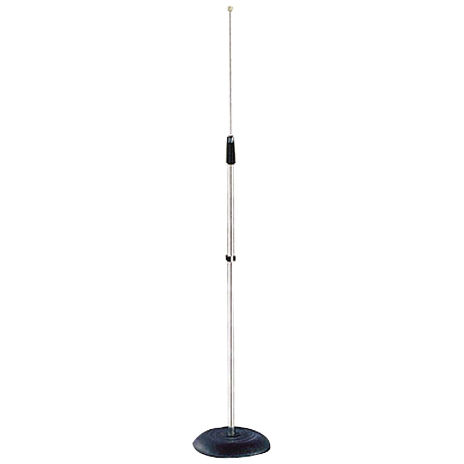 PYLE-PRO Microphone Stand - Universal Mic Mount with Heavy Compact Base, Height Adjustable (2.8 - 5 ft.) - PMKS5